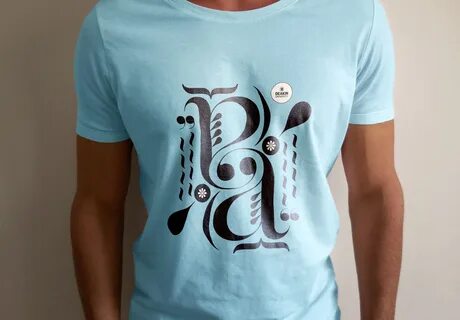 How the design looks like on a t-shirt. Behance