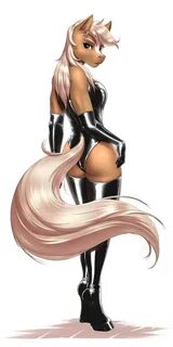 Commission: Anthro Epona (Back, Latex) by Myke_Greywolf -- F