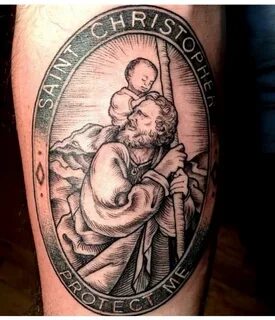 Saint Christopher Sleeve tattoos, Saint tattoo, St christoph