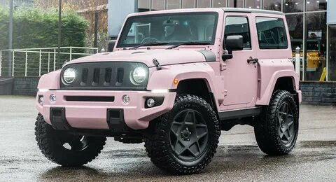 Become The Talk Of The Town With This Pink Jeep Wrangler Car