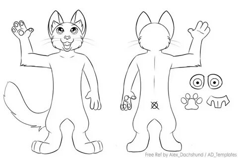 Free Furry Ref Sheet Base - julianonkes