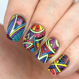 Paisley Flow Nail art manicure, Nail art, Nail art designs