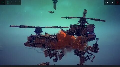 Besiege Helicopter crashes 1 - YouTube