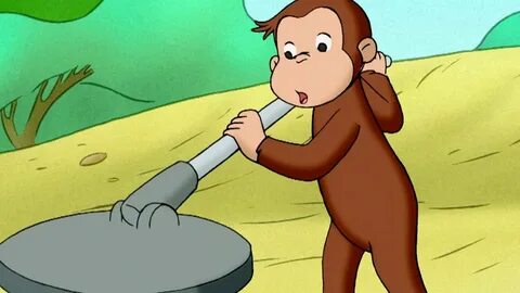 Curious George 🐵 Metal Detective 🐵 Kids Cartoon 🐵 Kids Movie