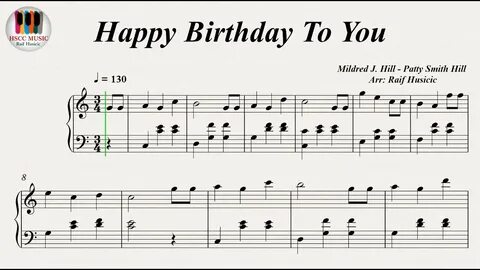 Happy Birthday To You, Piano