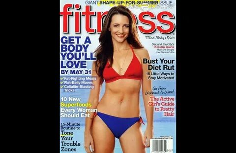 Kristin Davis sublime sur la couverture de Fitness - Purepeo