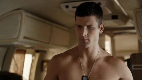 ausCAPS: Parker Young and Geoff Stults shirtless in Enlisted
