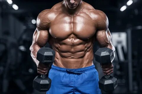 Скачать обои power, muscles, strength, dumbbell, bodybuilder