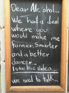 100 Of The Funniest Bar & Cafe Chalkboard Signs Ever Funny b