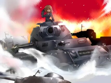 Фотографии Girls und Panzer Танки Аниме 2400x1800