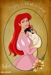Ariel & Melody as a baby (Drawing by Fernl @deviantART) #The