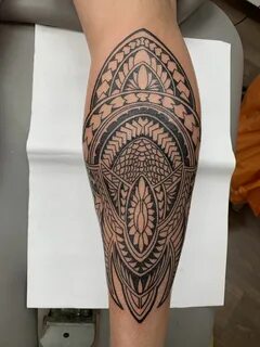 Start of Polynesian leg sleeve Kleine zitat tattoos, Polynes