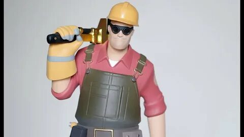 TF2 Red Engineer Exclusive Statue Review Gaming Heads - YouT