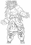 Broly Goku Coloring Ssj3 Dragon Ball Vegeta Drawing Super Ss