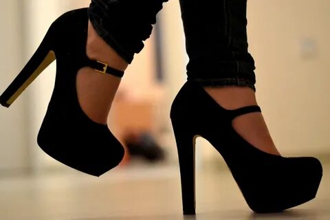 Shoes #60773 high heels, black and mary jane platforms on Fa