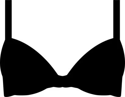 Bikini Clipart Svg Picture Black And White Download - Bra Si