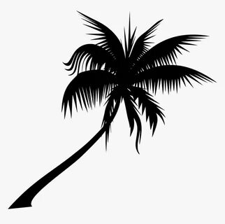 #planta #palmera #silueta - Palm Trees Vector Transparent, H