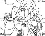 Pаскраска Иисус #99016 (Персонажи) - Раскраски для печати