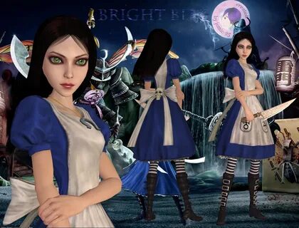 alice madness returns: bright blue dress Alice madness retur
