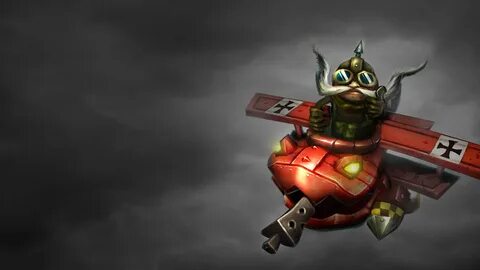 Red Baron Corki LoLWallpapers
