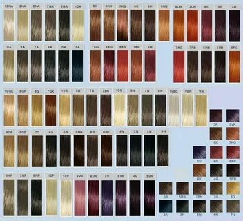 Colour Lab Hair color chart, Goldwell color chart, Hair colo
