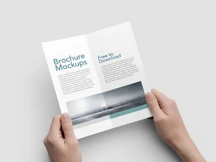 Half Fold Vertical Brochure Mockups on Behance