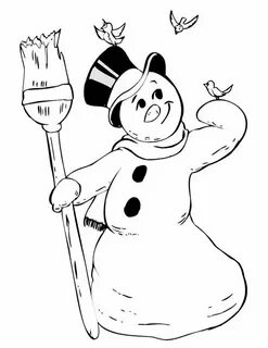 Drawing Snowman #89248 (Characters) - Printable coloring pag