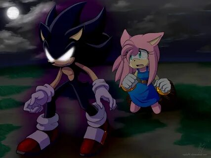 Comm: Dark Sonic and Amy by Myly14 on deviantART Sonic y amy