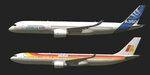 A350 vs A330 Real scale. The new airbus a350 xwb vs the ol. 