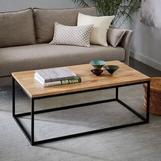 Box Frame Coffee Table - Raw Mango Coffee table, West elm co