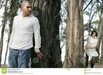 Hiding Behind Tree stock image. Image of woods, playful - 52