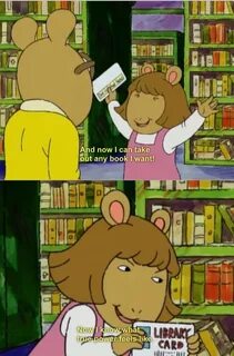 why i love my library card. and arthur. Books, I love books,