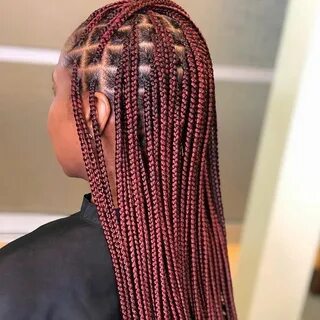 Colorful Knotless Braids - canvas-insight