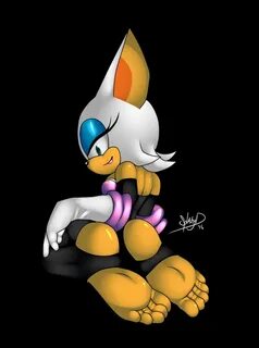 Rouge and her Feet by QazmArts on DeviantArt
