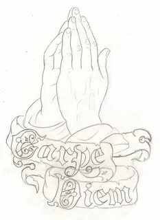 simple praying hands tattoo design Praying hands tattoo, Pra