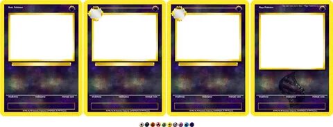 Download HD Picture Of New Pokemon Card Template - Mega Blan
