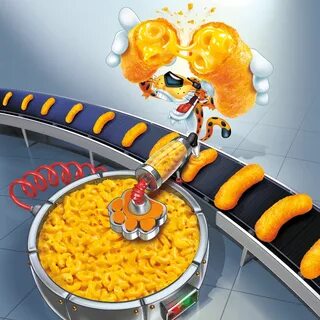 Cheetos Mac-n-Cheese Chester Illustration Behance