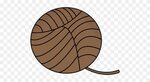 Brown Ball Of Yarn - My Cutegraphics Brown - Free Transparen