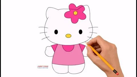 How to Draw Hello Kitty Step by Step Easy For Kids - YouTube