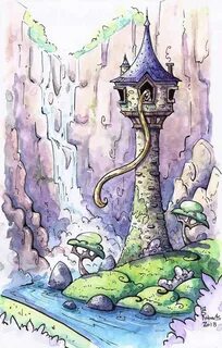 Rapunzel's Tower by CorinneRoberts on DeviantArt Disney art 