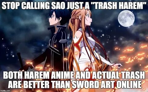 Image tagged in sword art online,sao,memes,funny,trash,anime