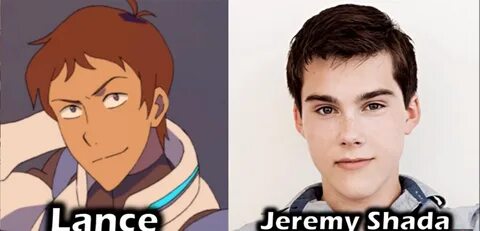 Lance and his voice actor, Jeremy Shada from Voltron Legenda