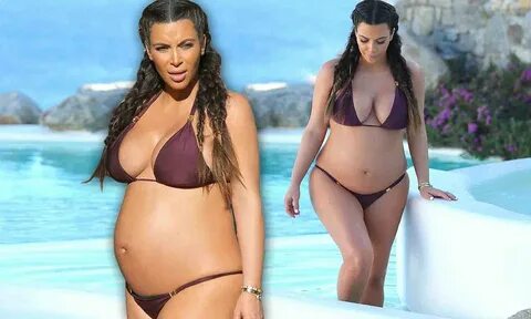 Kim Kardashian is pregnant and proud as she shows off her gr