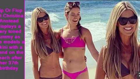 Flip Or Flop vet Christina Anstead displays a very toned tummy as she model...