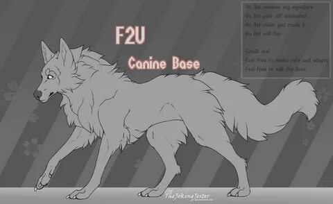 F2U Wolf-Canine Base #2 by TheJokingJester on DeviantArt Wol