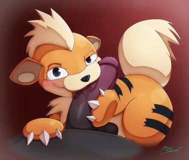 miso souperstar, growlithe, nintendo, 2017, hi res, ass, balls, big penis, ...