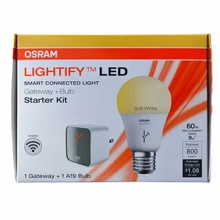 Sylvania Lightify LED Smart WIFI Connection Gateway A19 Bulb