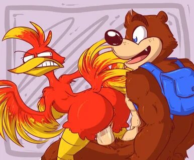 kazooie and banjo (banjo-kazooie) drawn by cerealharem Danbo