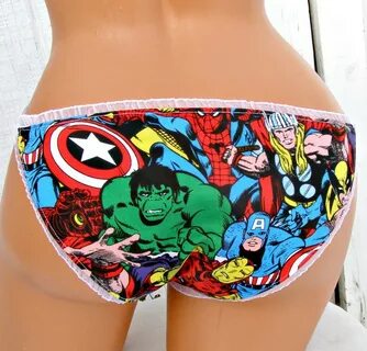 Comic book super Hero geek bikini Panties Lingerie your size