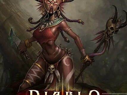 iPhone 6 Plus Diablo 3 Witch Doctor Female Games Wallpapers 